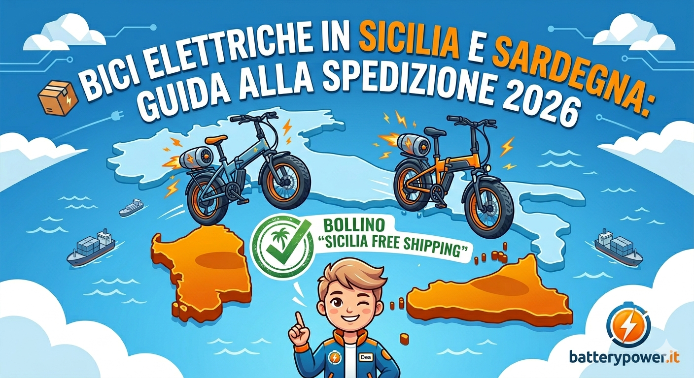 🏝️ Bici Elettriche in Sicilia e Sardegna: Guida alla Spedizione 2026