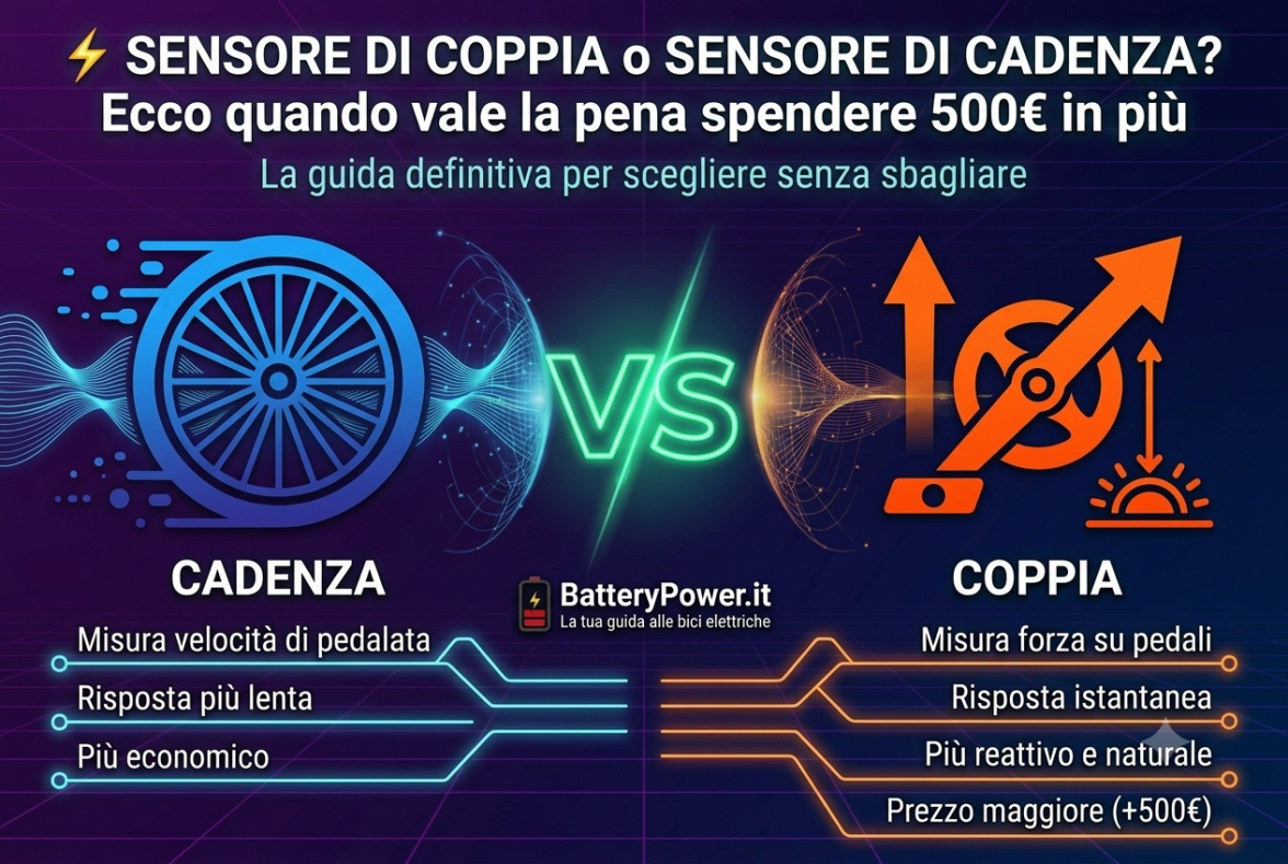 🔍 Sensore di coppia o sensore di cadenza?Ecco quando vale la pena spendere 500€ in più